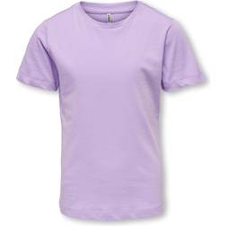 Only Regular Fit O Neck T-shirt - Purple/Purple Rose (15281565-6783)