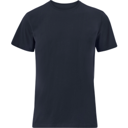 Selected Tee-shirt Droit Col Rond En Coton - Bleu