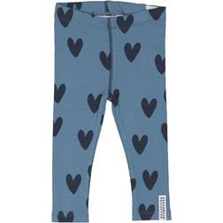 Geggamoja Rib Leggings - Blue Heart