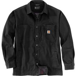 Carhartt Fleece Lined Snap Front Shirt Jacket - Chest