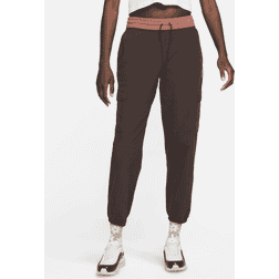 Nike Women's Woven Cropped Cargo Jogger Pants Brown Basalt/Canyon Rust