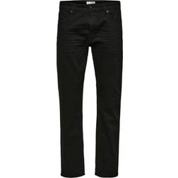 Selected Homme SLH196-STRAIGHTSCOTT 24001 BLACK W Sort 36_34