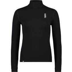 Mons Royale Cascade Merino Flex 200 Mock Neck Long Sleeve - Black