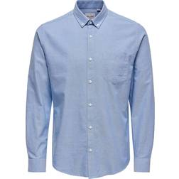 Only & Sons Camicia 'Alvaro' Blu Fumo