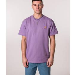 Carhartt WIP American Script Lilla T-shirt Lilla