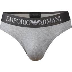 Emporio Armani Cotton Stretch Brief - Grijs Katoen