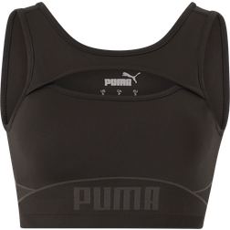 Puma Formknit Seamless Fashion Bra - Black Gray Female