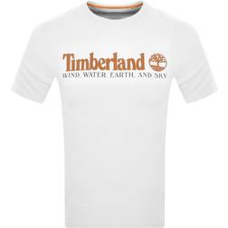 Timberland Front Graphic T-Shirt - White Cotton