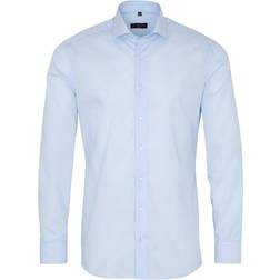 Eterna Uni Slim fit Poplin skjorta, Ljus Blå