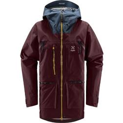 Haglöfs Vassi GTX Pro Jacket Men - Burgundy Brown/Tarn Blue