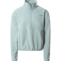 The North Face Women's Crop Glacier Fleece Top - Silver Blue