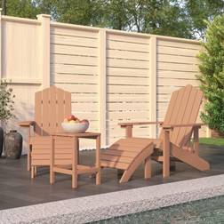 vidaXL Patio Adirondack Chairs 2