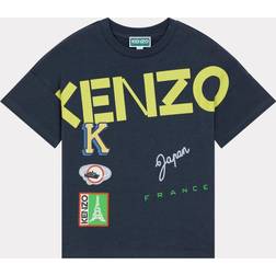 Kenzo Navy & Lime Green T Shirt