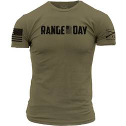 Grunt Style Range Day Men's T-Shirt (Military Green, XXXLarge)