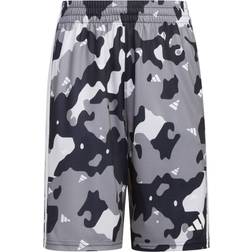 Adidas Boy's 8-20 Camo Print Shorts - Black (AH5667)