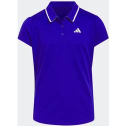 Adidas Kid's Textured Polo Shirt - Lucid Blue (HS9619)