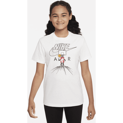 Nike Big Kid's Sportswear T-shirts - White (DX9527-100)