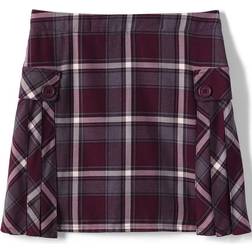 Girls 7-20 Slim Lands' End School Uniform Pleated Plaid Skort, Girl's, SLIM, Red