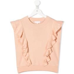 Chloé Kids Pink Ruffled Vest 45K Pink 10Y