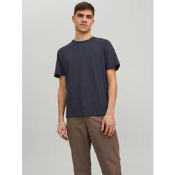 Jack & Jones Soft Linen Tee SS Crew Perfect Navy