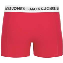 Jack & Jones 3 Pack Trunks - Estate Blue/Scarlet