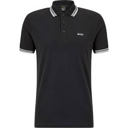 HUGO BOSS Paddy Polo Shirt in Cotton Piqué - Black