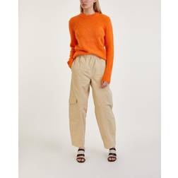 Ganni Washed canvas cargo pant