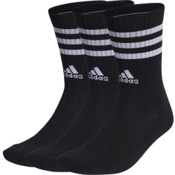 adidas 3-Stripes Cushioned Crew Socks 3-pack - Black/White