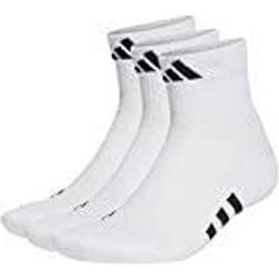 adidas Performance Cushioned Mid-Cut Socks - White/White