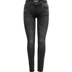 Only Jdyblume Mid Waist Skinny Black Dnm Noos