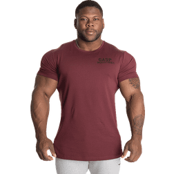 Gasp Classic Tap Tee Maroon Male Camiseta de manga corta Fitness Morado