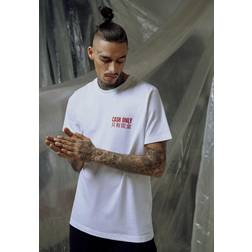 Mister Tee Bluser T-Shirts Cash Only - Kirsebærsrød/Hvid