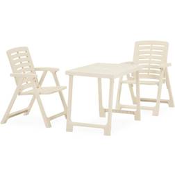 vidaXL 3 Piece Folding Bistro Set