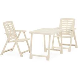 vidaXL Folding Bistro Set, 1 Table incl. 2 Chairs