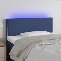 vidaXL Con LED De Tela Azul 90x5x78/88 cm Cabecero