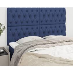 vidaXL 4 stk. 72x7x78/88 stof Sengegavl