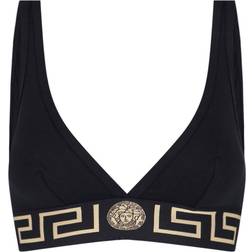 Versace Triangel Bh Met Greca Patroon - Zwart