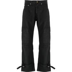 Off-White Broek Met Gespdetail - Zwart