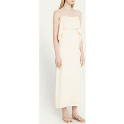 Toteme Beige Draped Cami Maxi Dress 701 Blush DK