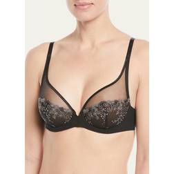 Delice Sheer Plunge Underwire Bra