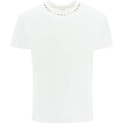 Valentino Rockstud Cotton T-shirt - White