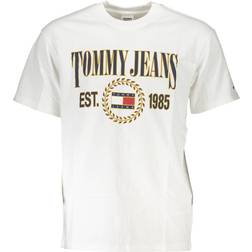 Tommy Hilfiger Logo Front Cotton T-shirt - White