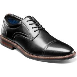 Nunn Bush Centro Flex Cap Toe Oxfords - Black/Black