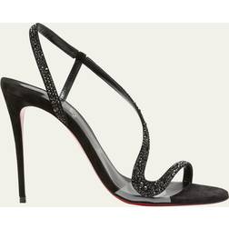 Christian Louboutin Rosalie black strass sandals black