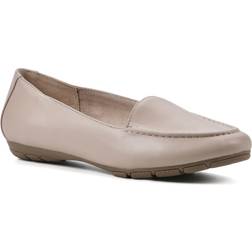 White Mountain Women's Gracefully Loafer, Lt Taupe/Smooth