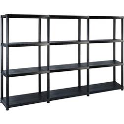 vidaXL Storage 4-Tier Shelving System