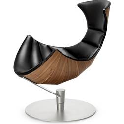 bruunmunch Lobster Loungestol, Walnut/chrome Køkkenstol