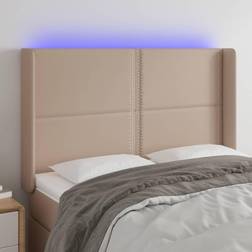 vidaXL LED cappuccino Sänggavel