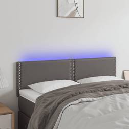 vidaXL LED konstläder Sänggavel