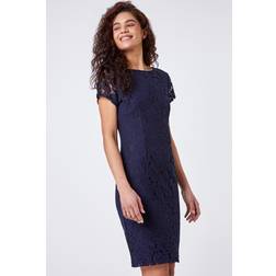 Roman Lace Fitted Dress